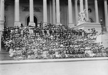 Philadelphia Teachers on Capitol Steps, Washington, D.C., 1911. Creator: Bain News Service.