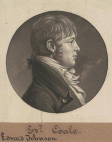 Edward Johnson Coale, 1804. Creator: Charles Balthazar Julien Févret de Saint-Mémin.