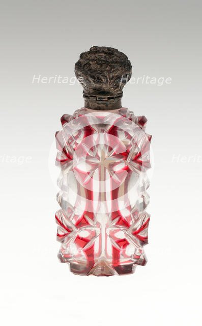 Scent Bottle, Bohemia, c. 1840/50. Creator: Bohemia Glass.