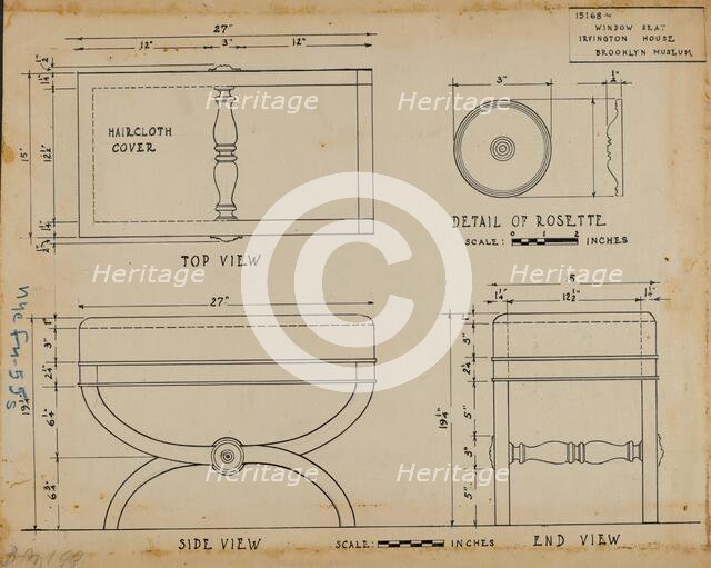 Stool, c. 1937. Creator: Frank Wenger.