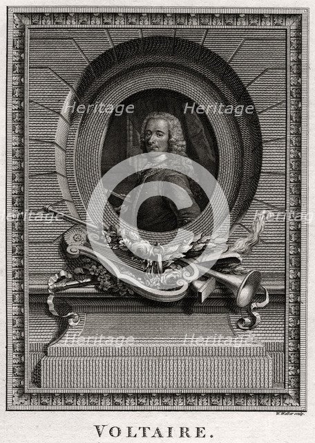 'Voltaire', 1774. Artist: W Walker