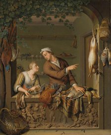 The Poultry Seller, 1733. Creator: Willem van Mieris.