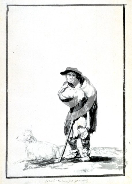'The Shepherd', c1760-1820. Artist: Francisco Goya