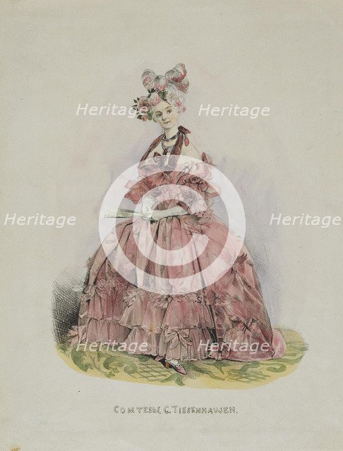 Portrait of Countess Dolly de Ficquelmont (1804-1863), 1831-1840. Artist: Gagarin, Grigori Grigorievich (1810-1893)