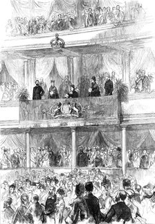 The Queen at the Concert in the Royal Albert Hall, 1876. Creator: C.R..