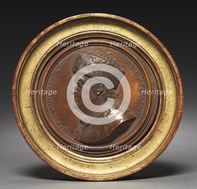 Portrait of Benjamin Franklin, 1777. Creator: Giovanni Battista Nini (Italian, 1717-1786).