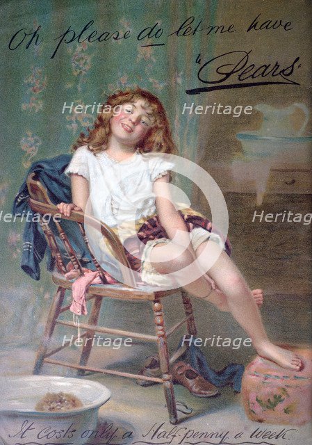 Pears soap advert, 1910. Artist: Unknown