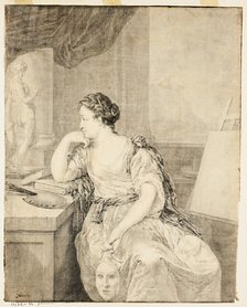 Portrait of Madame de Poullain, n.d. Creator: Unknown.