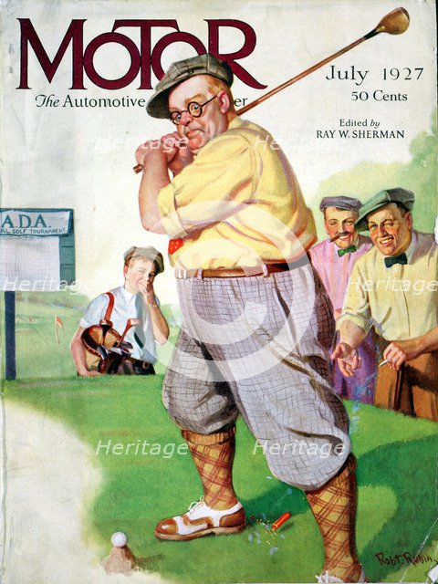 Cover of 'Motor' magazine, American, July 1927. Artist: Unknown
