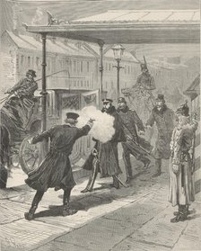 The Assassination of Count Mikhail Loris-Melikov. From "Le Monde Illustré", 1880. Creator: Férat, Jules-Descartes (1829-1906).