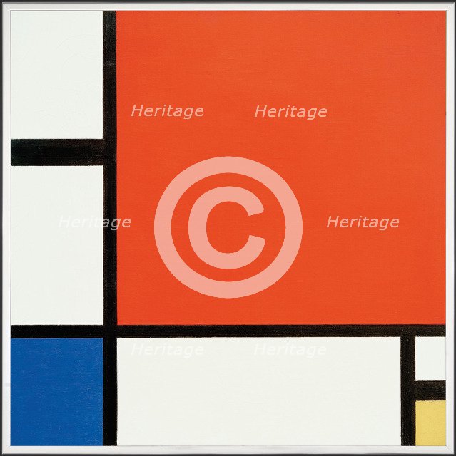 Composition with Red, Yellow, and Blue, 1930.