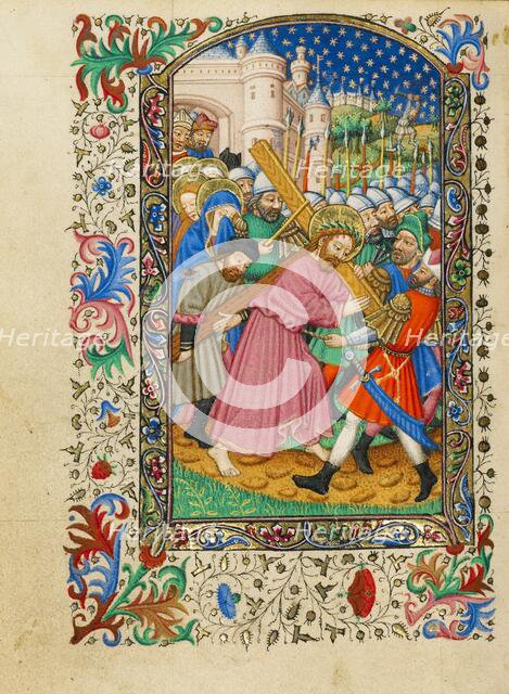 The Way to Calvary; Book of Hours, about 1430-1440. Creator: Fastolf Master.