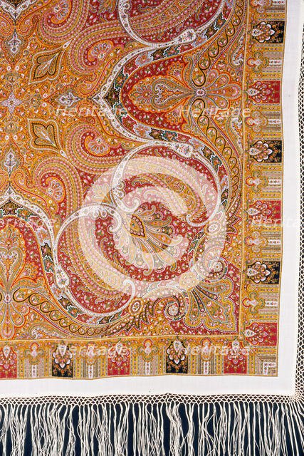 Square Shawl, England, 1867/1900. Creator: Unknown.