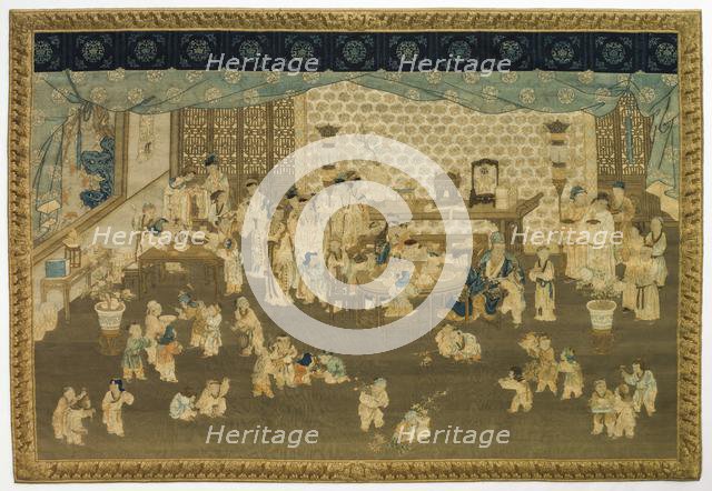 Family Gathering on New Year's Morning, 1700s. Creator: Unknown.