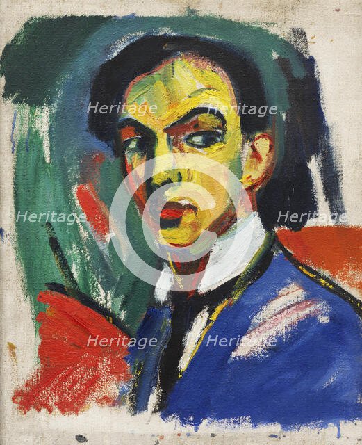 Self-portrait, 1912. Creator: Stenner, Hermann (1891-1914).