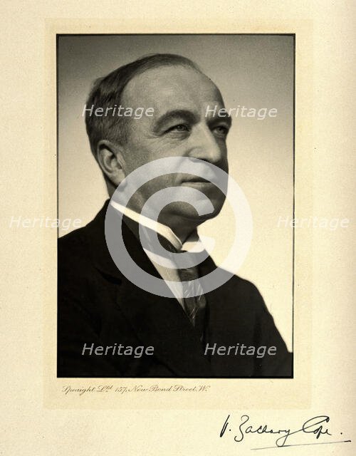 Sir Vincent Zachary Cope. Creator: Speaight.