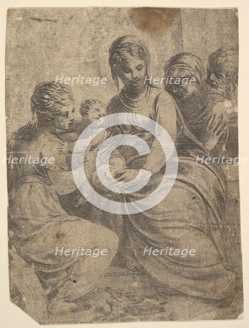 The Virgin and Child accompanied by saints, ca. 1550. Creator: Andrea Schiavone.