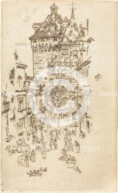 Hotel de Ville, Loches, 1888. Creator: James Abbott McNeill Whistler.