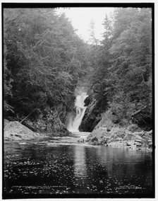 Wilmington High Falls, lower falls, Adirondack Mountains, c1902. Creator: William H. Jackson.
