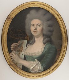Portrait presumed to be Rosalie Dugazon (1755-1821), singer, 1787. Creator: Isabelle Pinson.