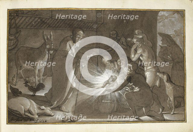 Adoration of the Shepherds, 1624. Creator: Gerard ter Borch I.