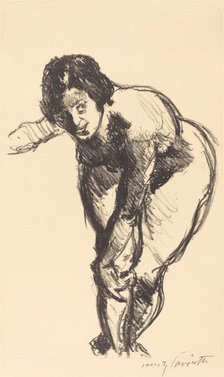 Gebeugter Akt (Nude Bending Forward), 1916. Creator: Lovis Corinth.