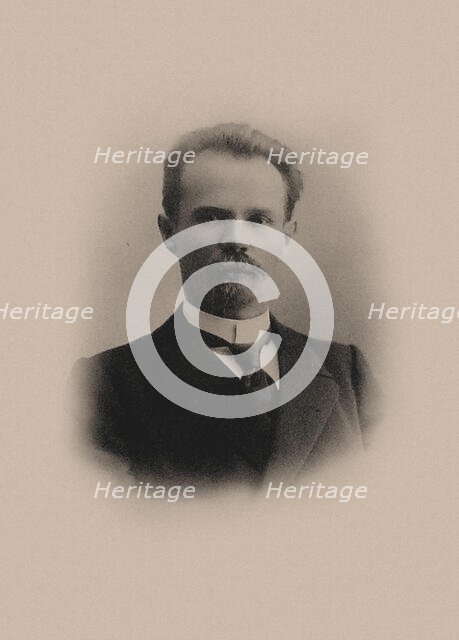 Portrait of the composer Georgi Eduardovich Conus (1862-1933), 1910s. Creator: Anonymous.