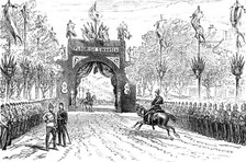 The Royal Visit to Swansea: the arch in Walter-Road, 1881. Creator: Unknown.