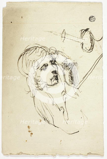 Boy Asleep by Candle, n.d. Creator: Unknown.