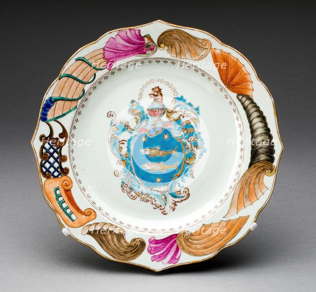 Plate, Jingdezhen, c. 1723/40. Creator: Jingdezhen Porcelain.