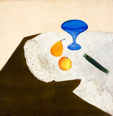 Still life with blue vase, 1919. Creator: Sterenberg, David Petrovich (1881-1948).