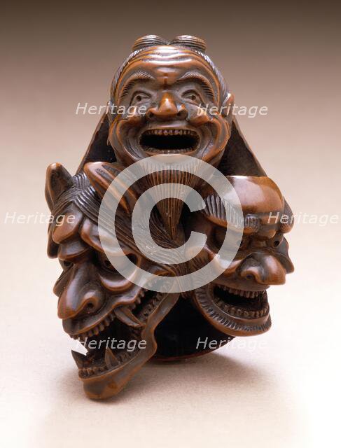 Mask Group, First half of 19th century. Creator: Naito Toyomasa.