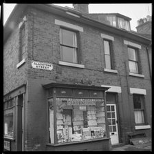 Corner shop, Gladstone Street, Leek, Staffordshire, 1965-1968. Creator: Eileen Deste.