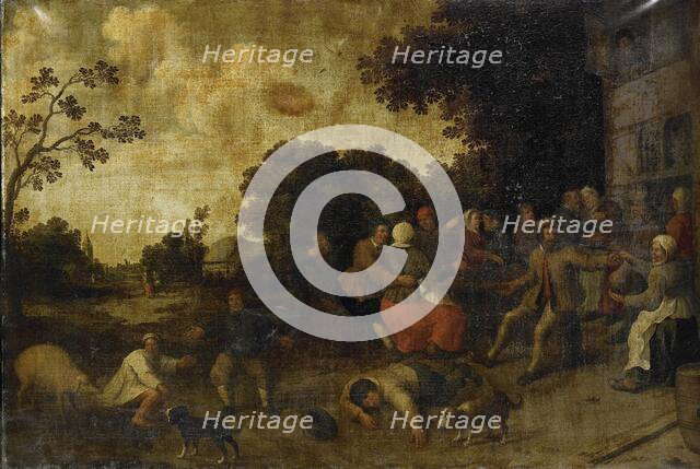 The Prodigal Son, 1600-1699. Creator: Joost Cornelisz Droochsloot (manner of).