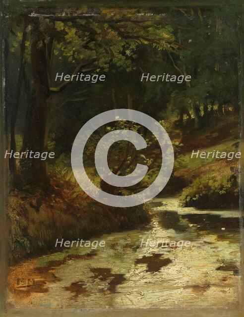 Brook in the Woods near Oosterbeek, c.1860. Creator: Matthijs Maris.