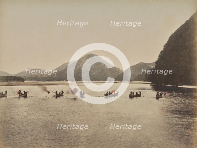 Fishing at Night (Gifu), 1875-1897. Creator: Unknown.