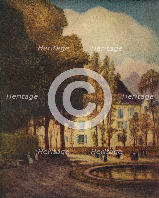 'Bassin Du Dragon, Versaille', c1915. Artist: Vaughan Trowbridge.