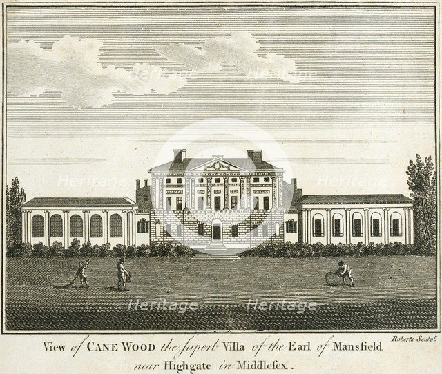 Kenwood House, Hampstead, London, 1770. Artist: Roberts.