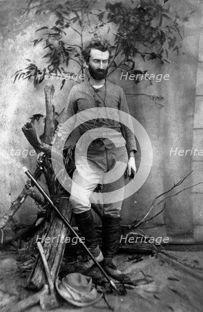 Nikolai Nikolaevich Miklukho-Maklai, Russian anthropologist, Queensland, Australia, c1880. Artist: Unknown