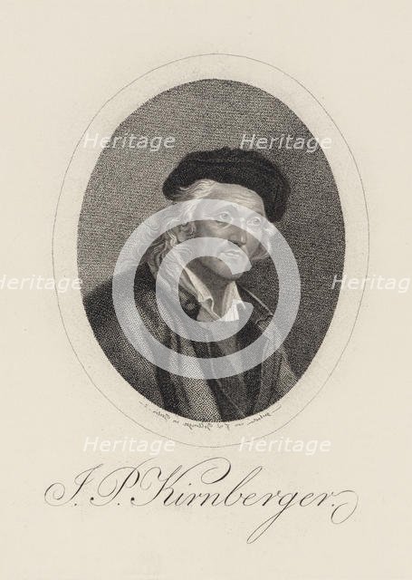 Portrait of the Composer Johann Philipp Kirnberger (1721-1783). Creator: Bollinger, Friedrich Wilhelm (1777-1825).