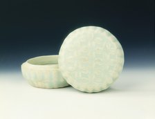 Qingbai round box, Yuan dynasty, China, 1279-1368. Artist: Unknown