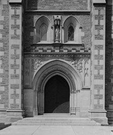 Doorway, Thompson Memorial Chapel, Williams College, Mass., c1908. Creator: Unknown.