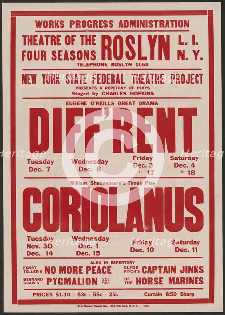 Diff'rent 2, Roslyn, NY, 1937. Creator: Unknown.