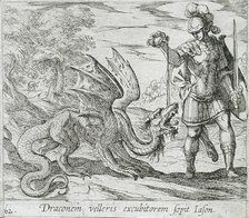 Jason Putting the Dragon to Sleep, published 1606. Creators: Antonio Tempesta, Wilhelm Janson.