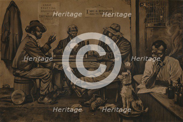 Skinning the Lamb, c1910. Artist: Unknown