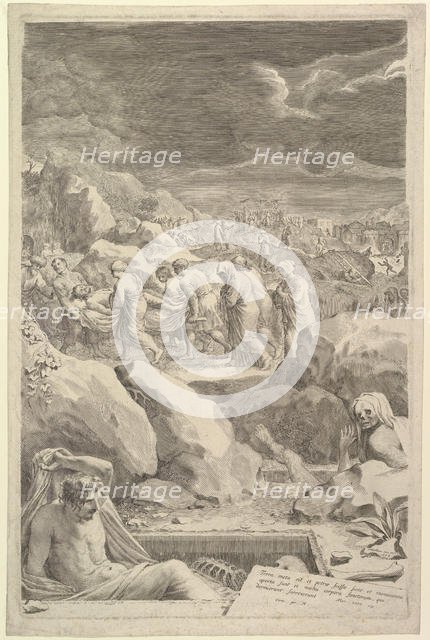 Burial Procession of Christ, 1678. Creator: Claude Mellan.