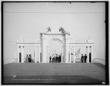 Entrance to Heinz Pier, Atlantic City, N.J., between 1900 and 1906. Creator: Unknown.