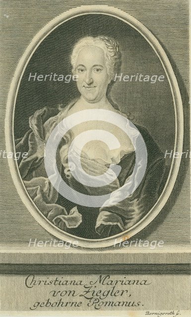 Christiana Mariana von Ziegler (1695-1760), 1728.