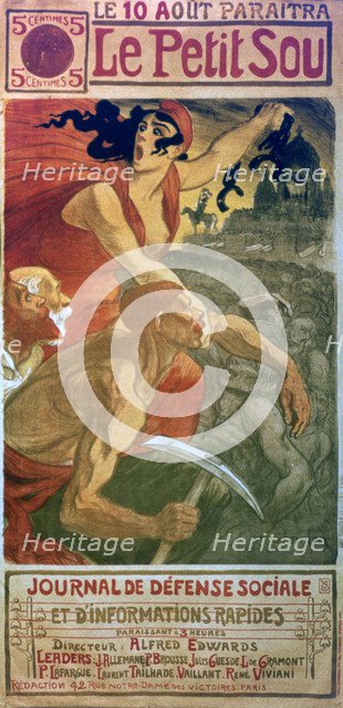 'Le Petit Sou Socialist Magazine', c1879-1923. Artist: Theophile Alexandre Steinlen