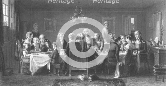 'The Christmas Pudding', c1860s. Artist: William Ridgway.